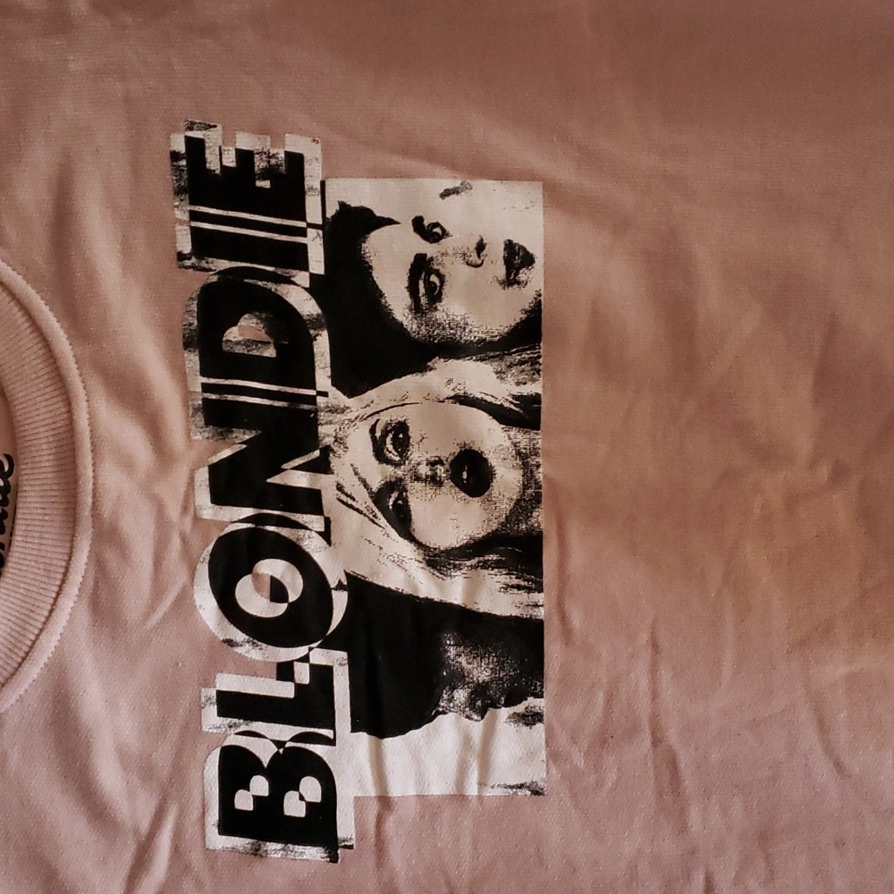 BLONDIE Light Pink Sweatshirt M - Picture 3 of 4